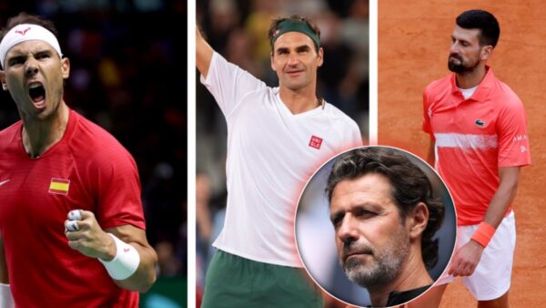 Rafael Nadal, Roger Federer, Patrick Mouratoglou, Novak Djokovic