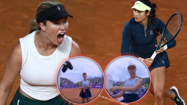 Danielle Collins scolded the cameraman during her match against Emma Raducanu