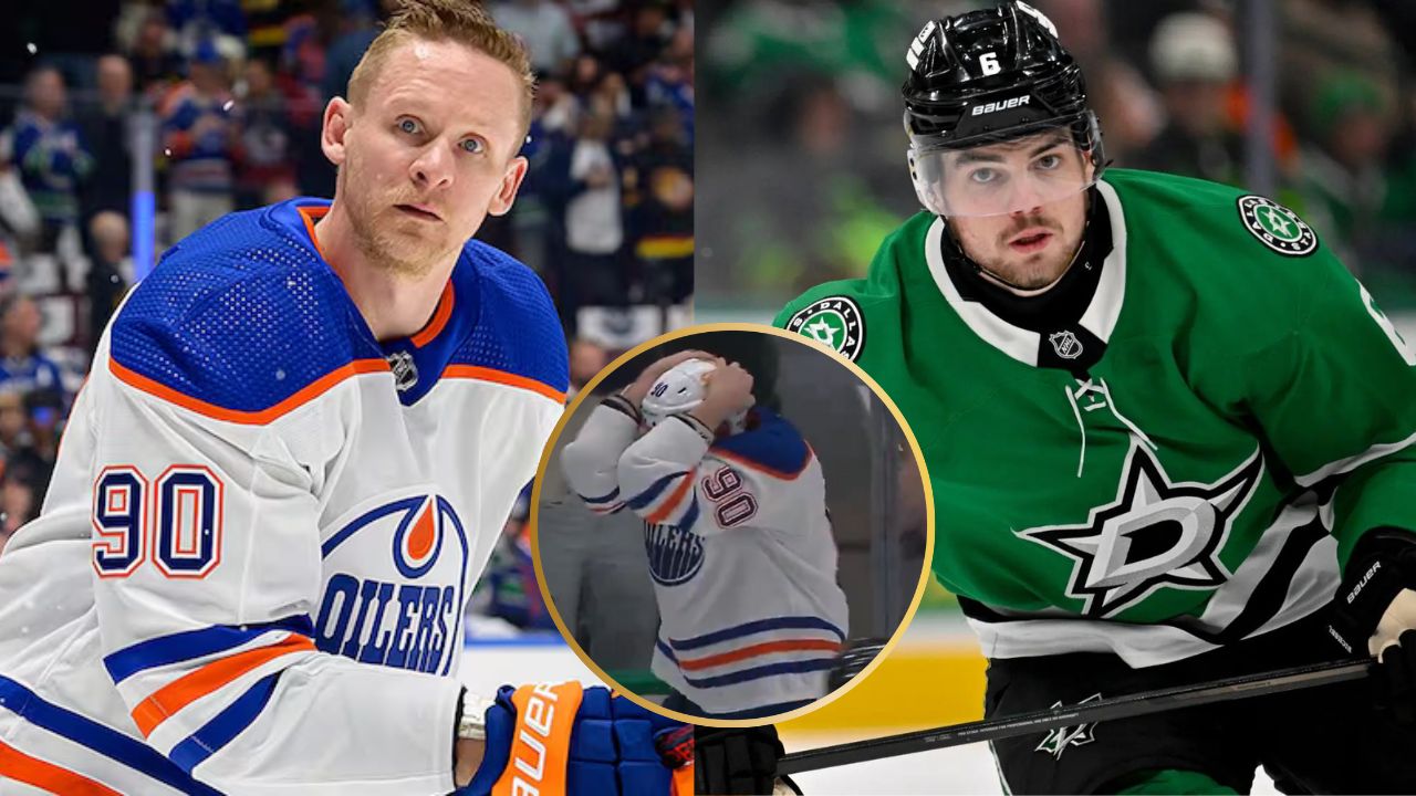 Oilers’ Corey Perry MOCKING Stars’ Lian Bichsel Following Fight at End of Game 1 Doesn’t Sit Well with Fans: “This Shows No Sportsmanship”