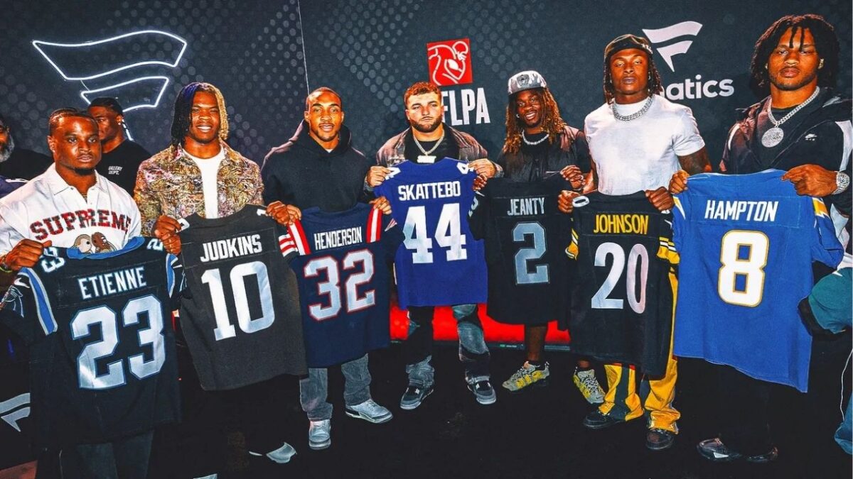 Travis Hunter and Cam Ward Heat Up Rookie Premiere with Playful Team Roasts 1 NFLPA Rookie Premiere
