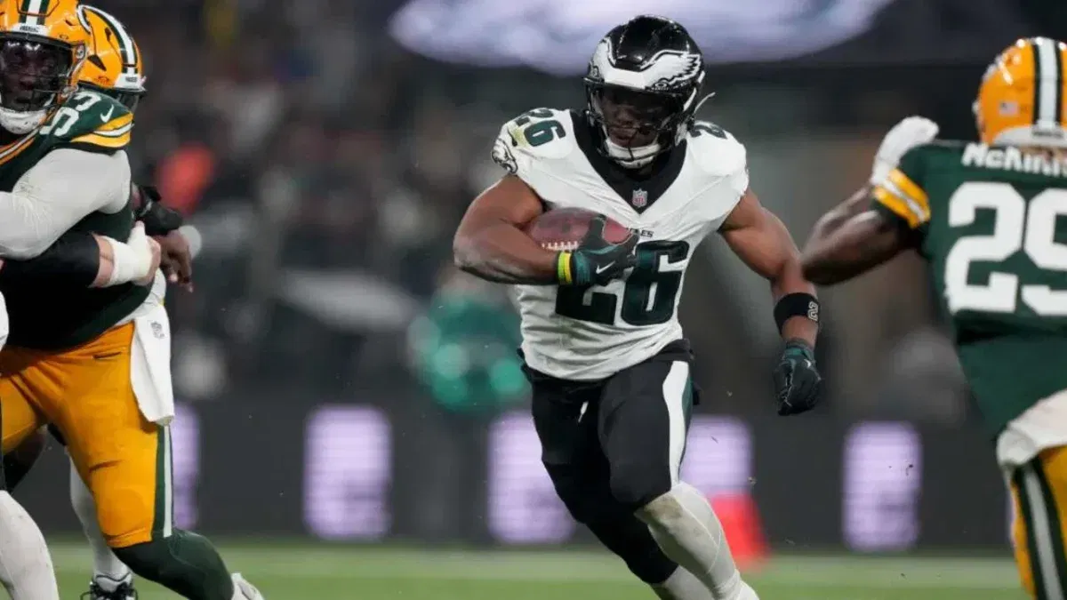 Saquon Barkley Boldly Crowns the 2024 Philadelphia Eagles as "Top-Five Team of All Time" 1 Saquon Barkley Boldly Crowns the 2024 Philadelphia Eagles as Top-Five Team of All Time