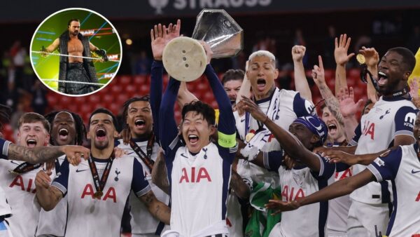 42-Year-Old WWE Star Savagely Trolls Drew McIntyre After Spurs down Man United in the Europa League final 
