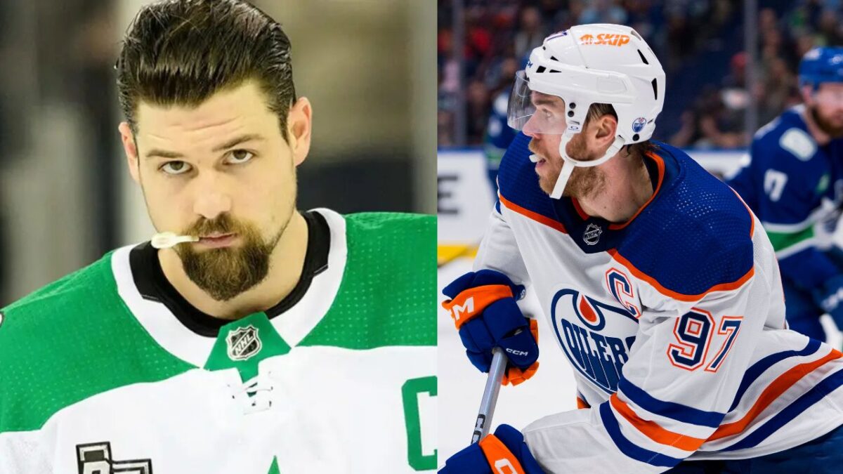 Stars Coach Peter DeBoer DRAGS Connor McDavid's Name While Reflecting on Darnell Nurse's Slashing on Roope Hintz in Game 2 1 Jamie Benn and Connor McDavid