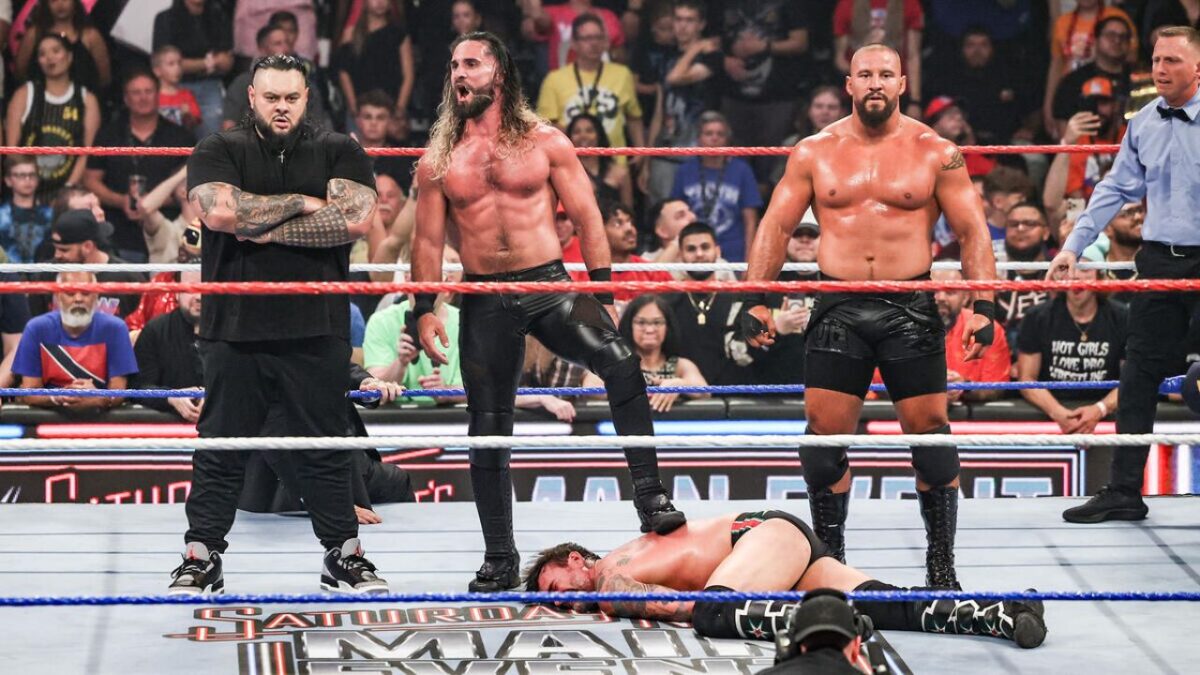 36-Year-Old Shockingly Aligns with Seth Rollins and Bron Breakker upon His Thunderous Return at Saturday Night's Main event 1 Bronson Reed, Seth Rollins, Bron Breakker