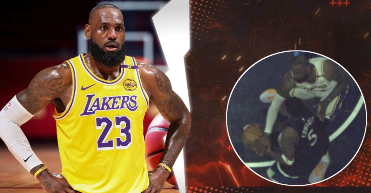 LeBron James Dumbfounded by NBA’s ‘Eye in the Sky’ Camera that Caught His Foul on Anthony Edwards