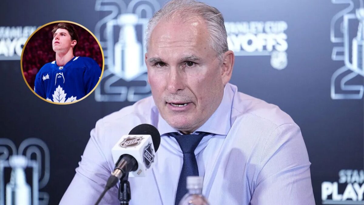 Mitch Marner and Craig Berube