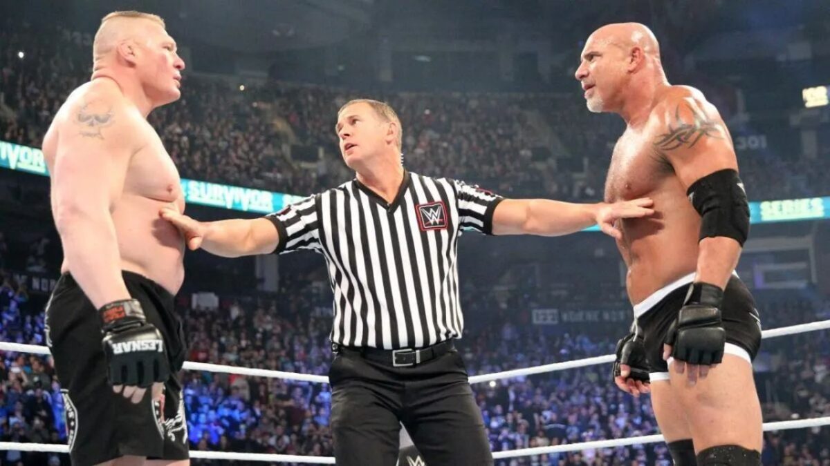 Brock Lesnar and Goldberg