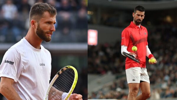 Corentin Moutet believes he will end Novak Djokovic’s quest for 25th Grand Slam in the second round of the Roland Garros