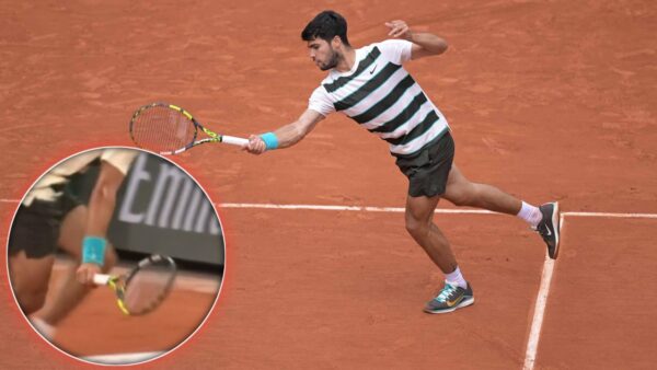 (Video) Carlos Alcaraz Stuns Tennis Fans With a Sensational One-Handed Backhand in Roland Garros Second Round