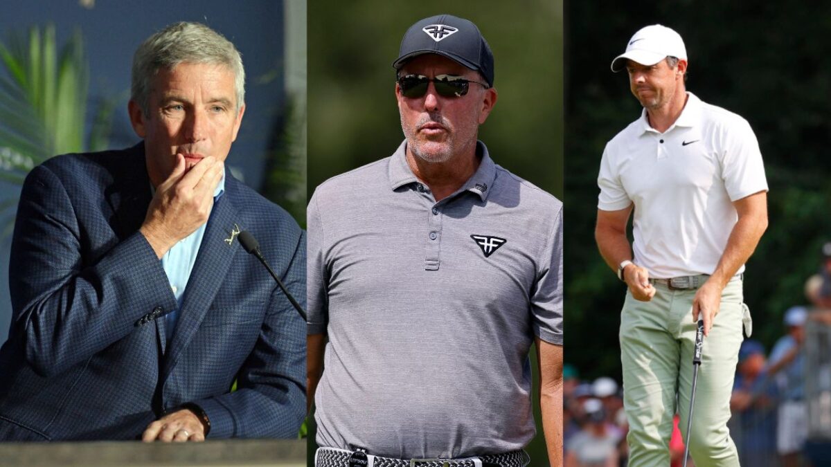 PGA Tour Commissioner Jay Monahan DEFENDS Rory McIlroy for Skipping 2025 Memorial Tournament 1 Jay Monahan, Phil Mickelson and Rory McIlroy