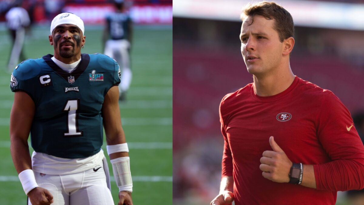 Brock Purdy Is A "Far Better" Quarterback Than Jalen Hurts, Claims Craig Carton 1 Jalen Hurts and Brock Purdy