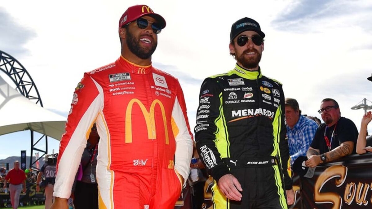 (Video) Bubba Wallace Makes Hilarious Ryan Blaney Impression 1 Bubba Wallace and Ryan Blaney (via USA Today)