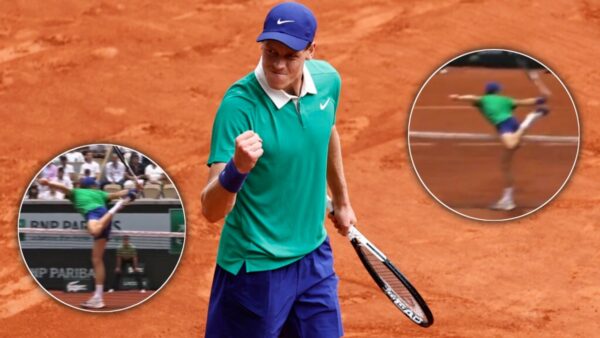 (Video) Jannik Sinner Creates an Iconic Ballerina Pose During Roland Garros Thumping Over Jiri Lehecka at Roland Garros