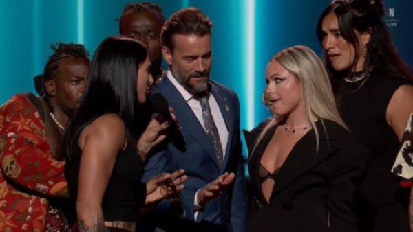Rhea Ripley and Liv Morgan Engage in Fiery Confrontation at Netflix Tudum