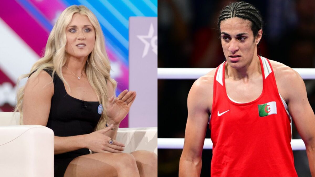 "Should Be in Jail for Fraud" - Social Media Goes WILD as Alleged Gender Test Reports Claims Imane Khelif to be Biological Male 2 Riley Gaines and Imane Khelif