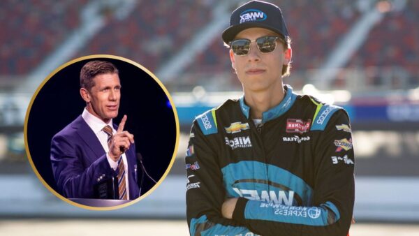 Carl Edwards and Carson Hocevar