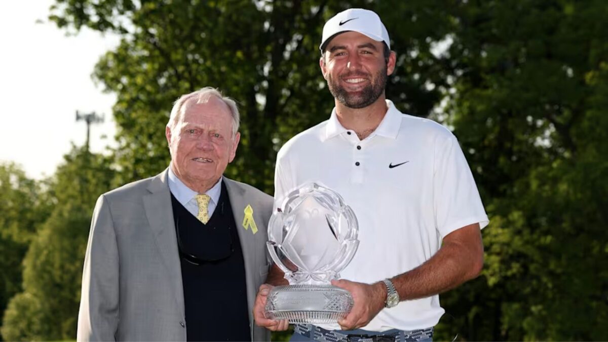Jack Nicklaus Drops MAJOR Take on Scottie Scheffler's 2025 Memorial Tournament Win 1 Jack Nicklaus and Scottie Scheffler