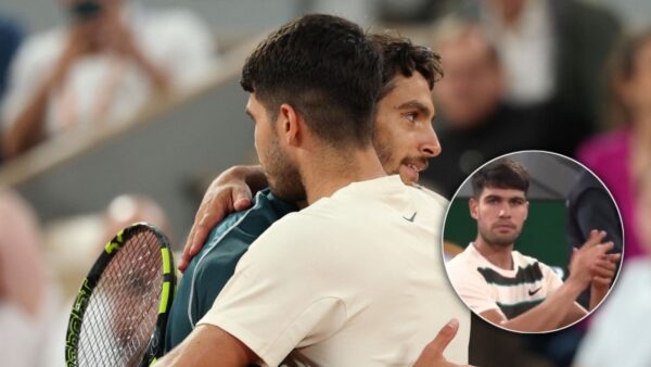 (Video) Carlos Alcaraz Joins the Applause for Lorenzo Musetti After His Retirement from the Roland Garros Semifinal