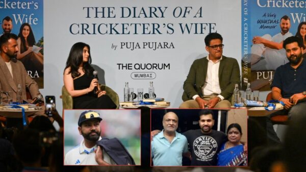 Rohit Sharma Recalls His Father’s Love for Test Cricket in Front of Cheteshwar Pujara