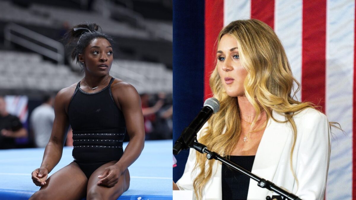 Simone Biles BLASTS Riley Gaines over Heated Debate Regarding Trans Athletes Sports Controversy 1 Simone Biles and Riley Gaines