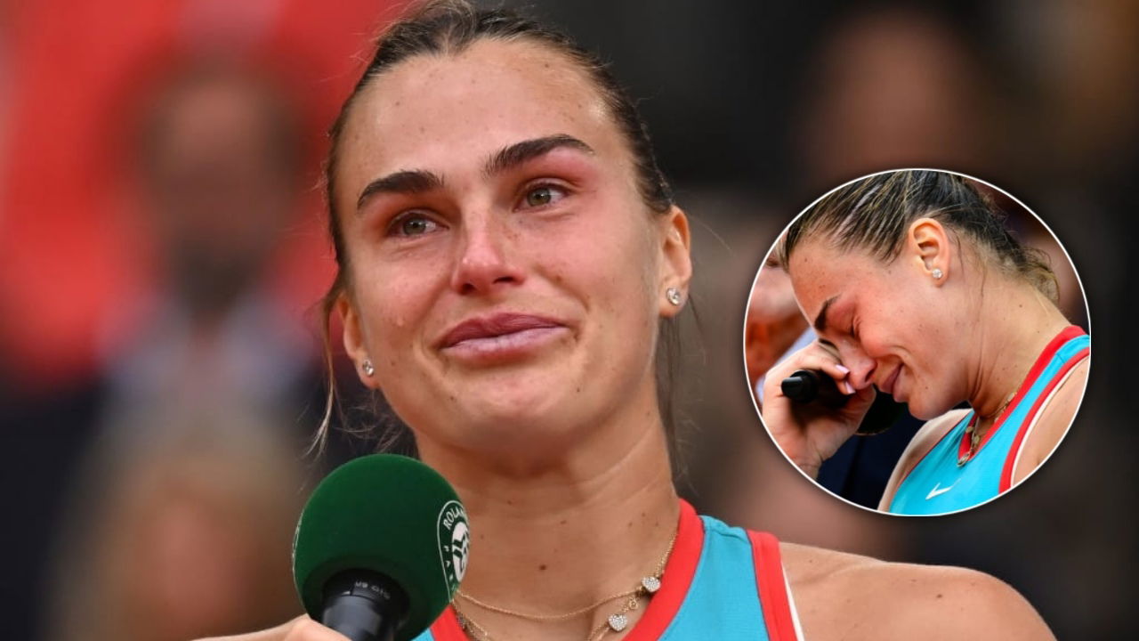 (Video) ‘Heartbroken’ Aryna Sabalenka Chokes up with Tears After Her Gutting French Open Loss to Coco Gauff