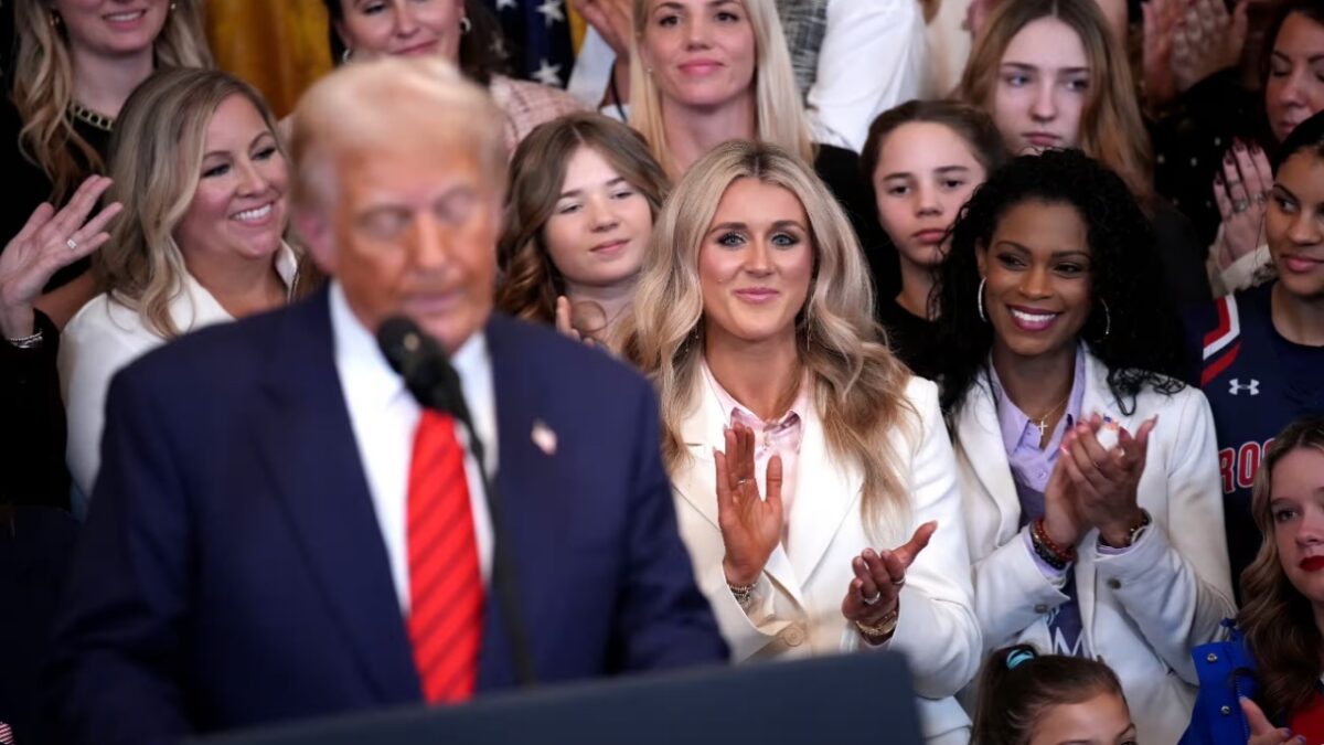 Riley Gaines Claps Back at Simone Biles with Series of Explosive Comments Over Trans Athlete Fiasco 1 Riley Gaines Donald Trump