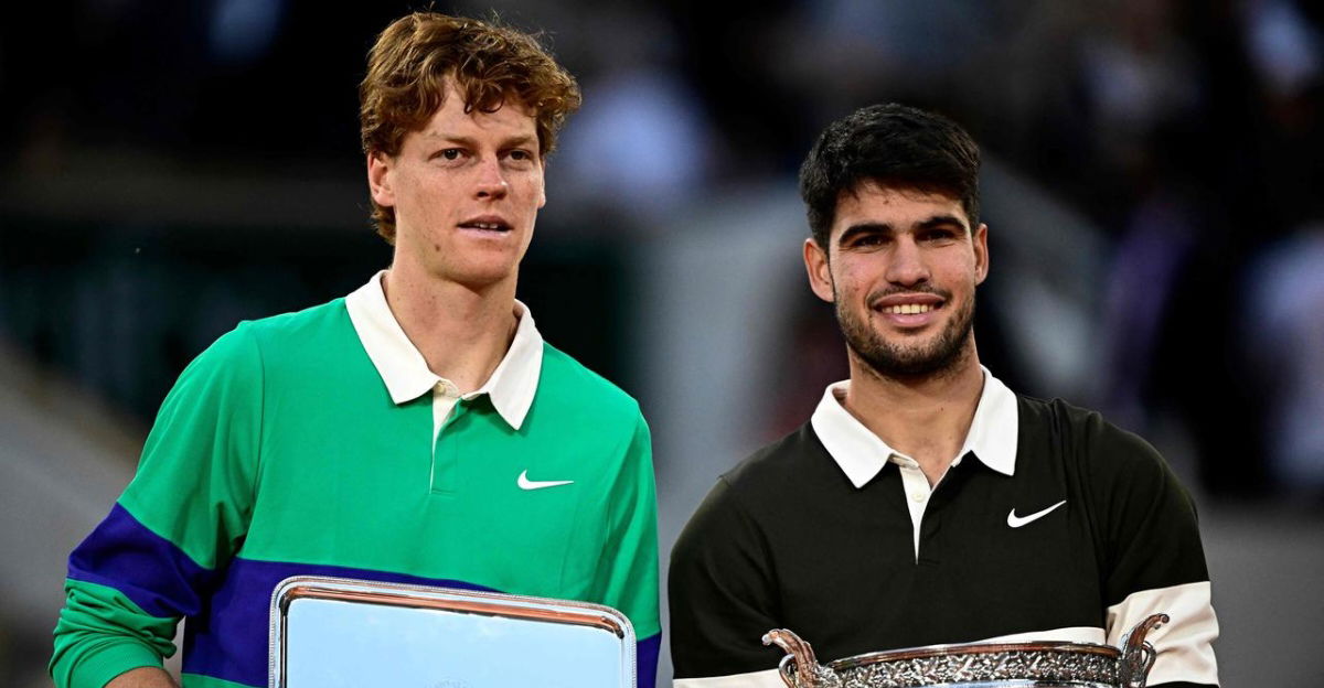 Jo Wilfred Tsonga Reveals the State of Jannik Sinner's Mind After Devastating Roland Garros Final Loss to Carlos Alcaraz 1 Jannik SInner and Carlos Alcaraz