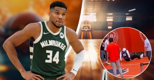 Giannis Antetokounmpo’ Scary Fall Amidst Trade Rumors has Basketball Fans Losing It: “City of Milwaukee Just Collectively Gasped”