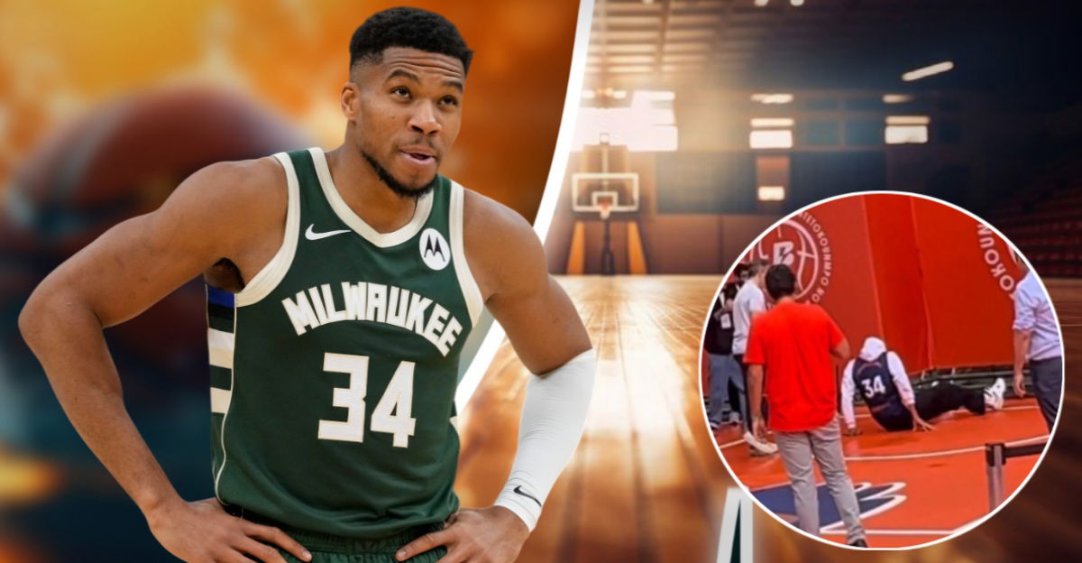 Giannis Antetokounmpo’ Scary Fall Amidst Trade Rumors has Basketball Fans Losing It: “City of Milwaukee Just Collectively Gasped”