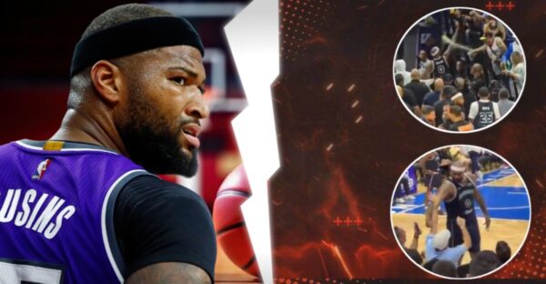 DeMarcus Cousins Gets Drinks Thrown at Him in Wild Fan Altercation