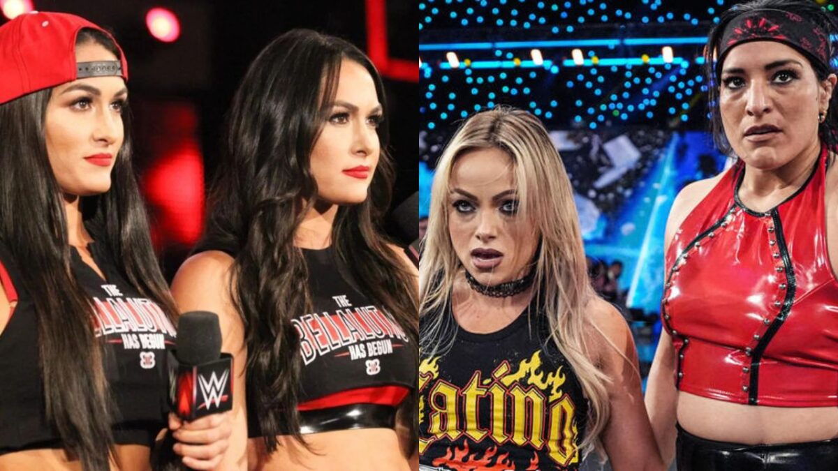 (Video) Liv Morgan Attacks Nikki Bella Upon Her Comeback on Raw 1 Nikki Bella & Brie Bella and Liv Morgan & Raquel Rodriguez