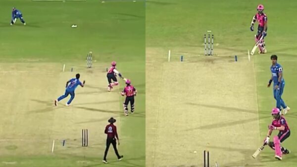 (Video) One of the Craziest Runouts in Cricket History at MPL as Keeper Hits Both Ends with One Throw
