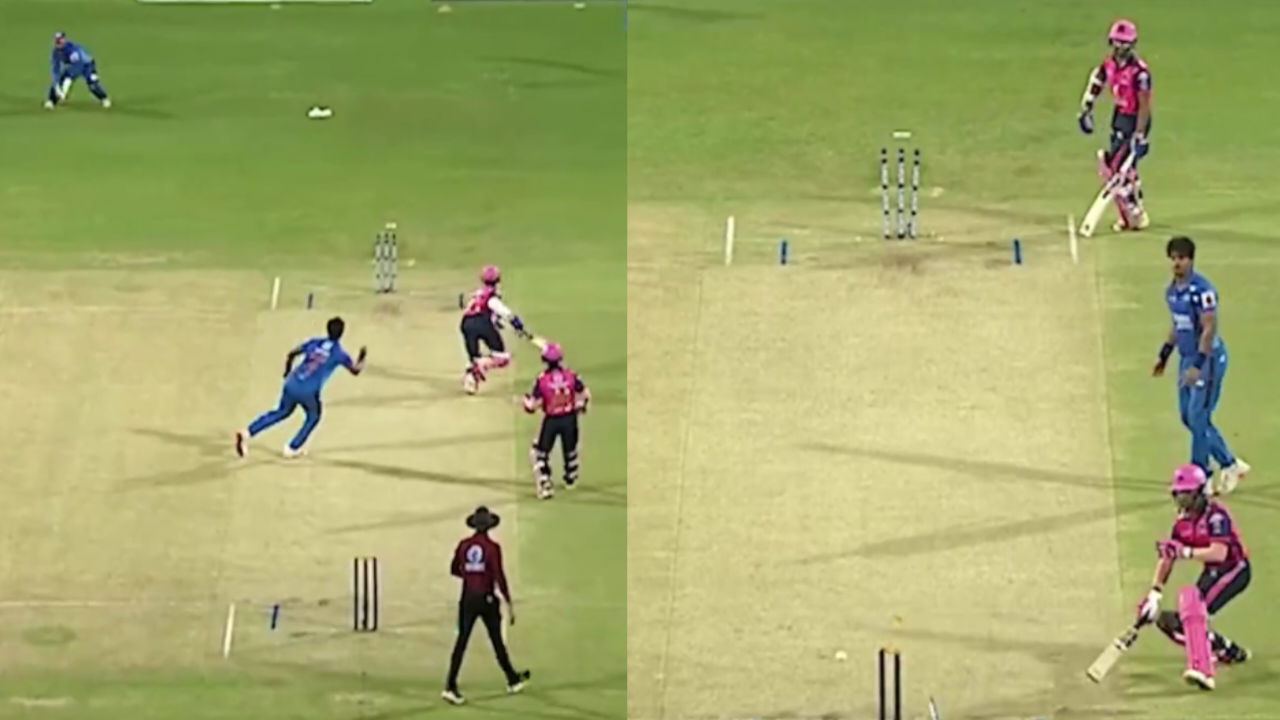 (Video) One of the Craziest Runouts in Cricket History at MPL as Keeper Hits Both Ends with One Throw