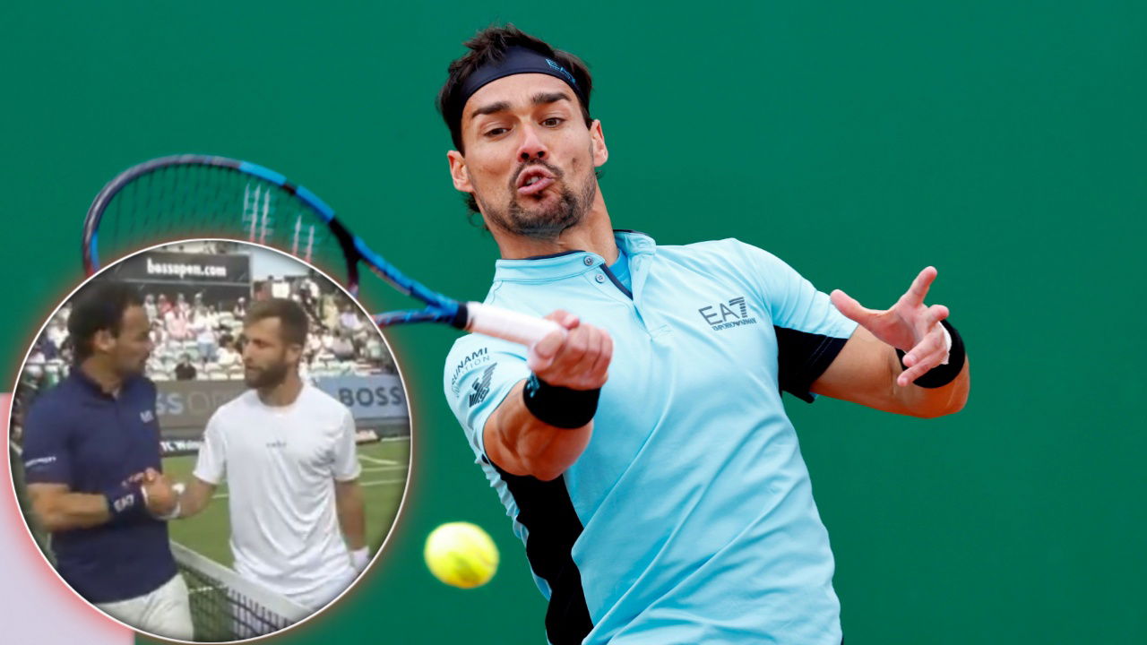 (Video) Fabio Fognini and Corentin Moutet Engage in a Spicy Handshake Right After Their Match at Stuttgart