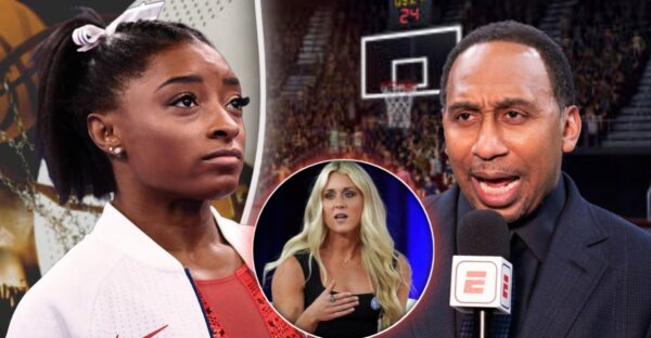 Stephen A. Smith slammed Simone Biles' stance of trans athletes in beef with Riley Gaines