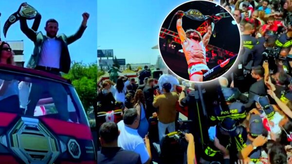 WATCH: Merab Dvalishvili Handed Hero’s Welcome in Georgia After Dismantling Sean O’Malley at UFC 316