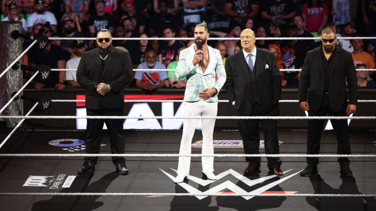 Massive Update on Claims of TKO Asking Roman Reigns to Restructure His WWE Contract Amid His Ongoing Part-Time status 1 Seth Rollins with Bronson Reed, Bron Breakker and Paul Heyman