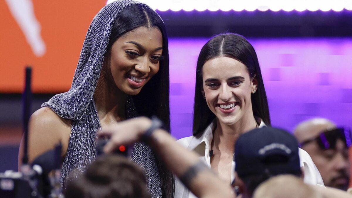 WNBA Fans Laud Angel Reese For Well-Deserved Player of the Week Honors 1 Caitlin Clark Angel Reese