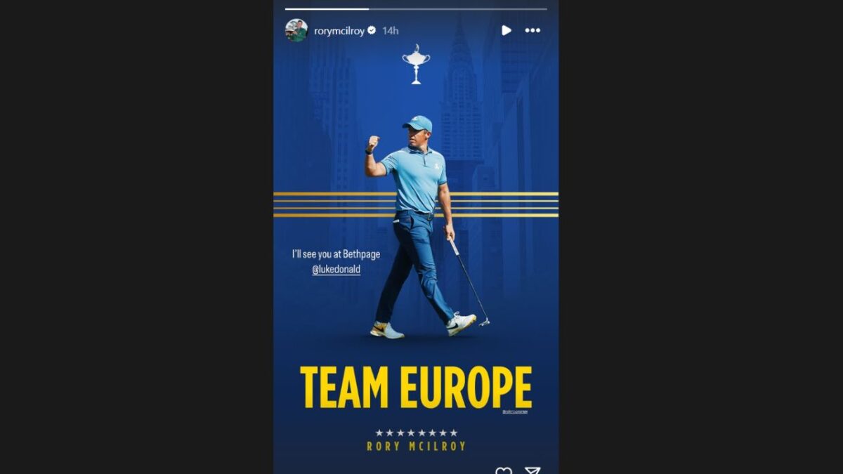 Rory McIlroy's message