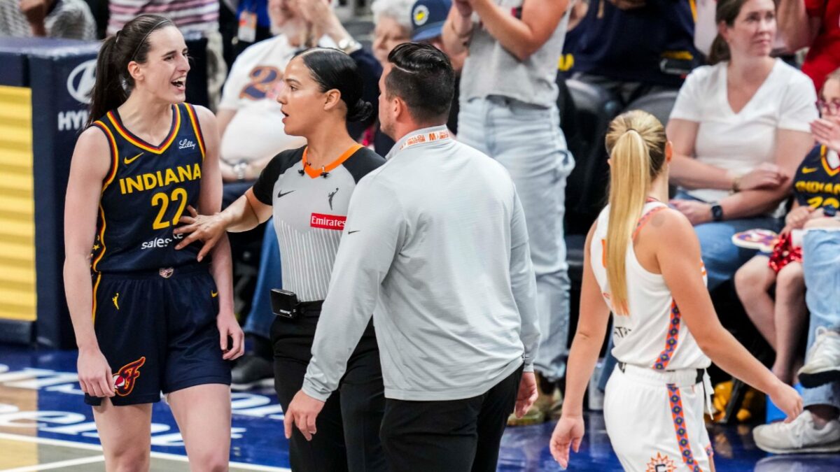 Fever Fans Hype Sophie Cunningham after Intense Brawl With Caitlin Clark's Rival Jacy Sheldon 1 Referees allowed Caitlin Clark and Jacy Sheldon to jaw all game long
