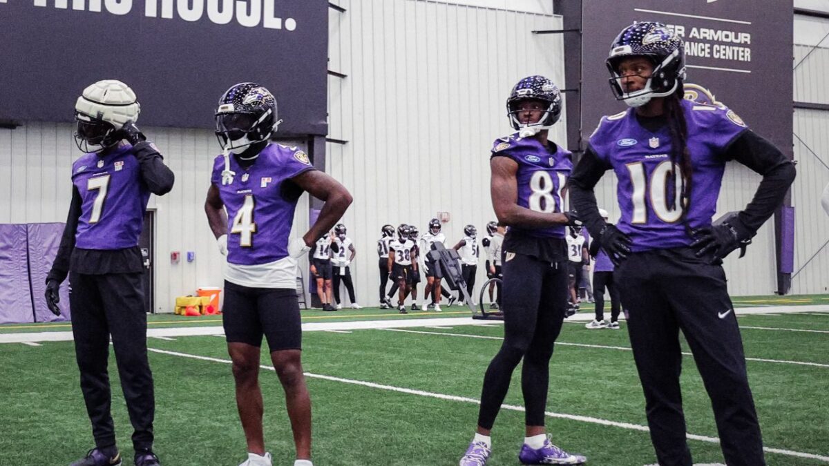 Lamar Jackson Jokingly Directs Ravens GM to Get Former College Teammate Jaire Alexander 1 Ravens hope DeAndre Hopkins helps their young receivers take the next step