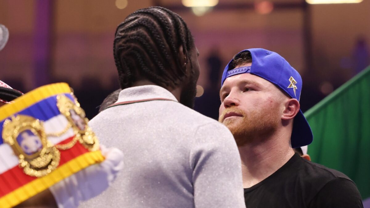 "Whole Thing Look Scripted" - Canelo Alvarez and Terence Crawford Having Dinner Together Before Historic Fight Puzzles Fans 1 Canelo Alvarez vs. Terence Crawford face to face