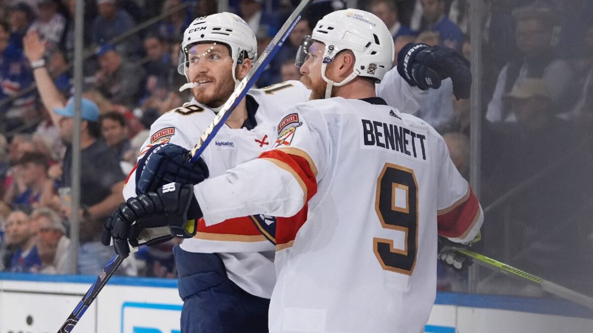 WATCH: Sam Bennett Drops HUGE Bomb Regarding Future During Stanley Cup Victory Celebration 1 Matthew Tkachuk and Sam Bennett