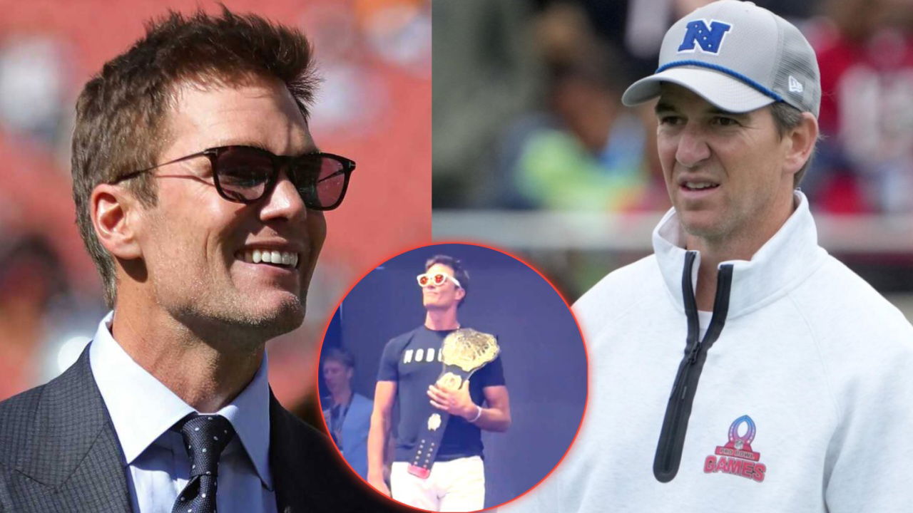(Video) Tom Brady Gets Help from Cody Rhodes to Rekindle His Beef with Eli Manning at Fanatics Fest
