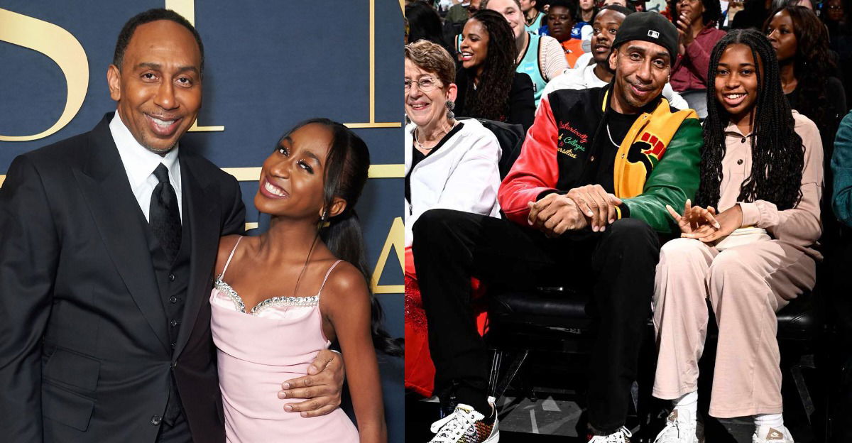 Stephen A. Smith's Daughter Roasting His Hairline Live Sends Fans Into Splits: "I Feel Your Pain" 1 Stephen A. Smith's two daughters, Samantha and Nyla