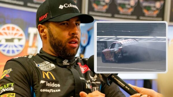 (Video) “Apologize to the Racing Gods!” Bubba Wallace Wrecks at Pocono After His Break Exploded