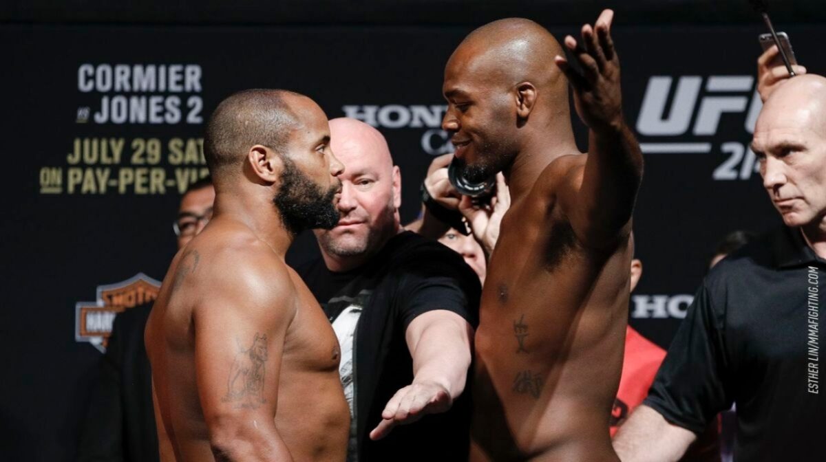 Daniel Cormier's Humble Admission Gets Jon Jones Appreciation After Retirement 1 Daniel Cormier and Jon Jones face to face