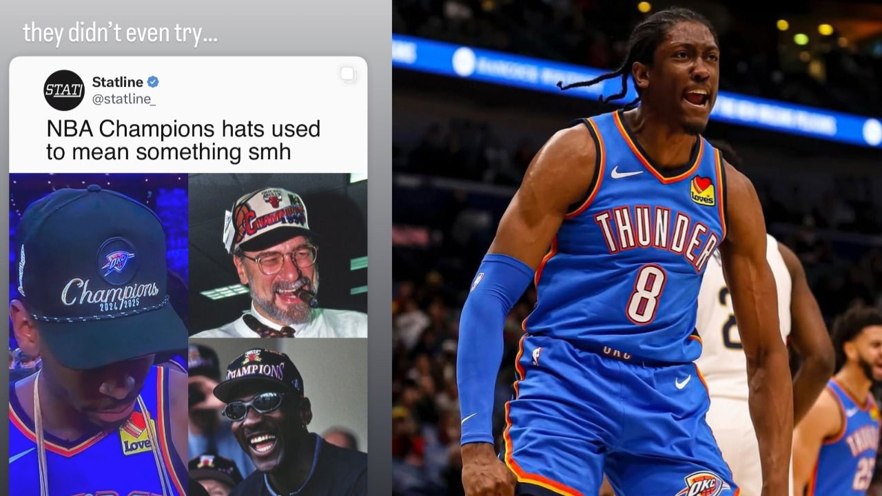 Jalen Williams Calls Out NBA’s Shoddy ‘Champions’ Hat Spotted on Shai Gilgeous-Alexander After OKC’s Title Win