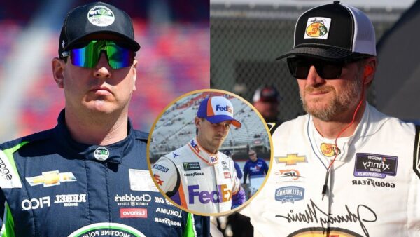 “TV Sells It as if He’s an Actual Crew Chief!” Denny Hamlin Slams Kyle Busch Over Controversial Dale Earnhardt Jr. Jibe