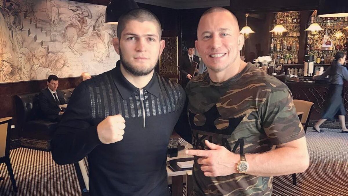 Georges St-Pierre Recalls Bizarre Dana White Phone Call Pitching Khabib Nurmagomedov Super Fight 1 Georges St-Pierre believes he could have beaten Khabib Nurmagomedov